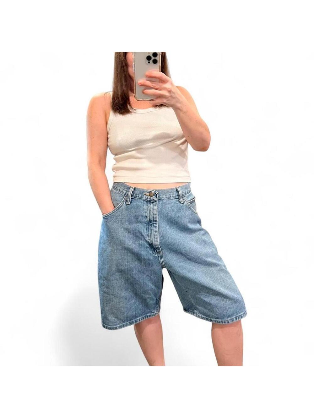 Vintage Wrangler Baggy Denim Shorts 90s Loose Fit